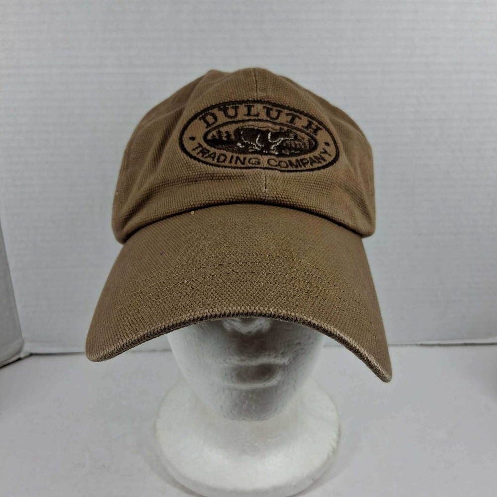 Duluth Trading Company Brown Canvas Fleece Lined Baseball Cap Hat XL XXL 55501